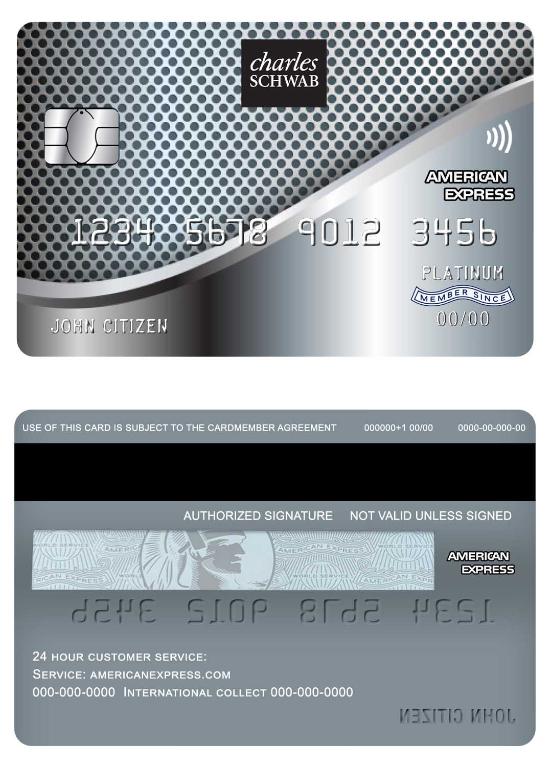 USA Charles Schwab & Co bank american express credit card